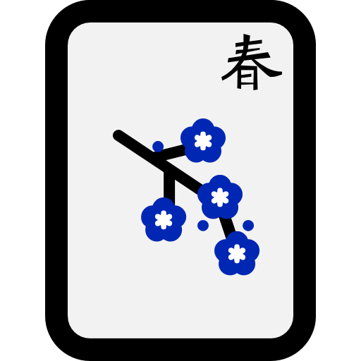 Mahjong Tile Spring as drawn by Microsoft in Windows 11