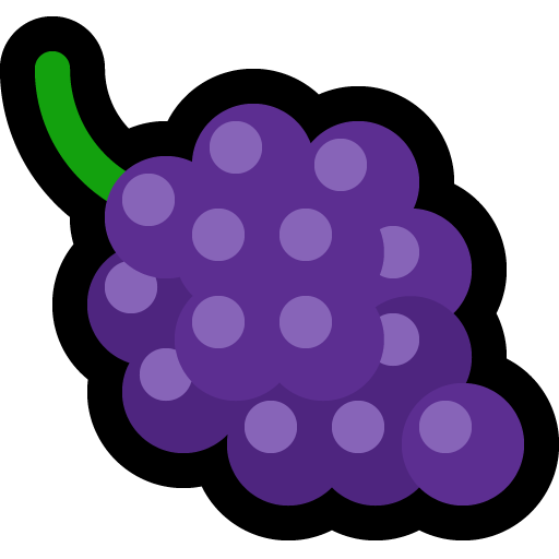 Grapes as drawn by Microsoft in Windows 11