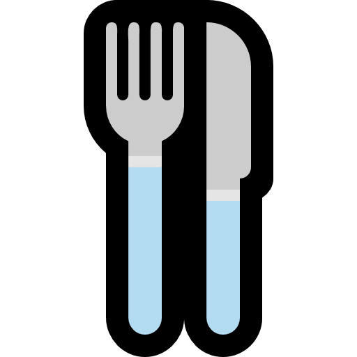 Fork and Knife as drawn by Microsoft in Windows 11