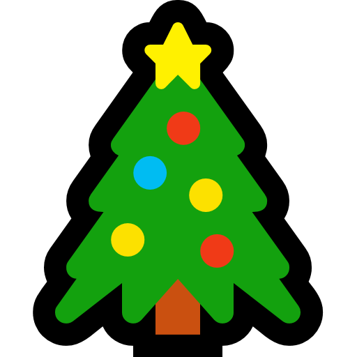 Christmas Tree as drawn by Microsoft in Windows 11