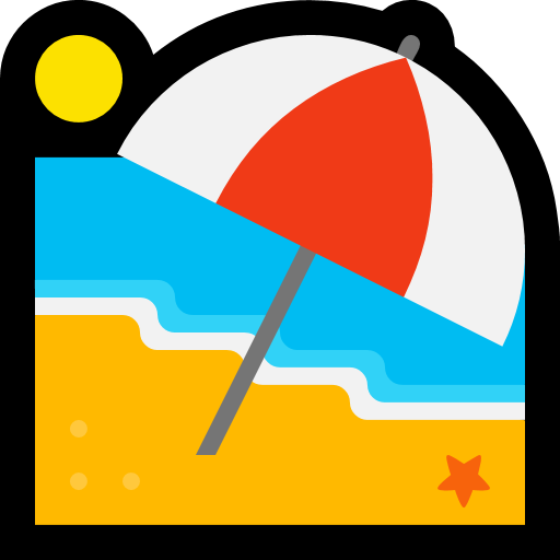 Beach with Umbrella, the design in this release
