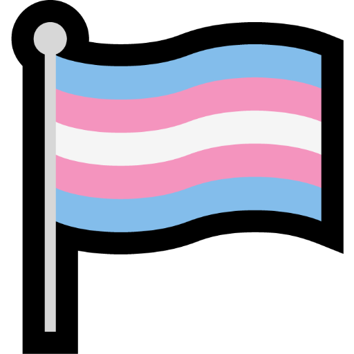 Transgender Flag as drawn by Microsoft in Windows 11