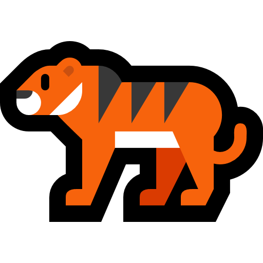 Tiger as drawn by Microsoft in Windows 11