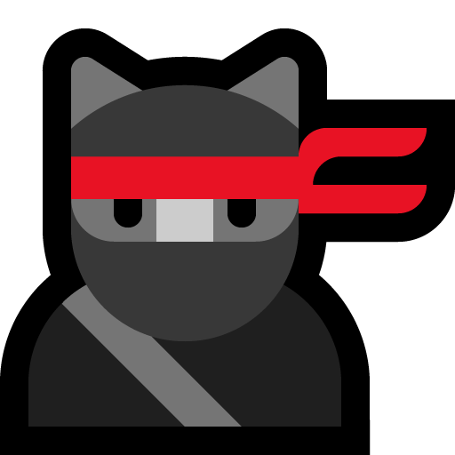Ninja Cat as rendered by Microsoft