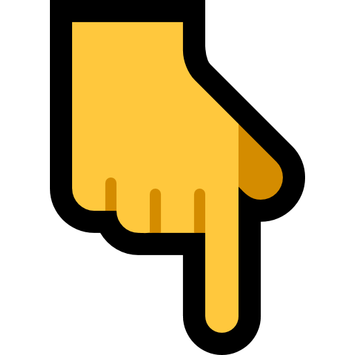 Backhand Index Pointing Down, the design in this release