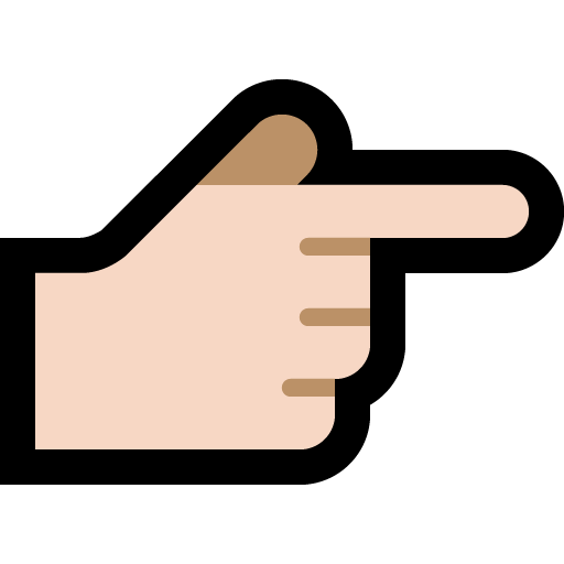 Backhand Index Pointing Right: Light Skin Tone, the design in this release