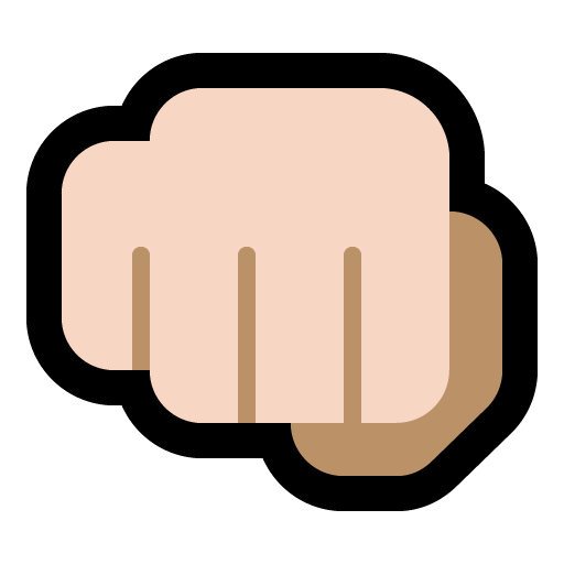 Oncoming Fist: Light Skin Tone, the design in this release