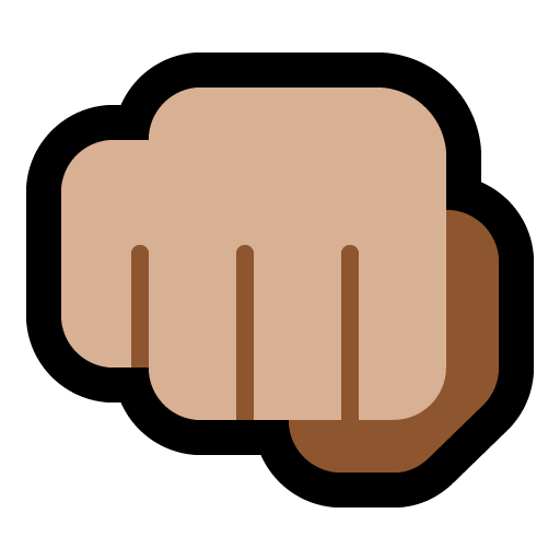 Oncoming Fist: Medium-Light Skin Tone, the design in this release