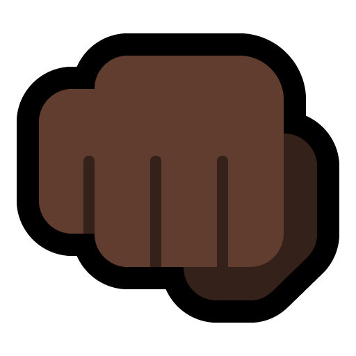 Oncoming Fist: Dark Skin Tone, the design in this release