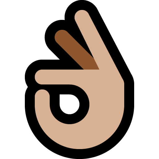 OK Hand: Medium-Light Skin Tone, the design in this release
