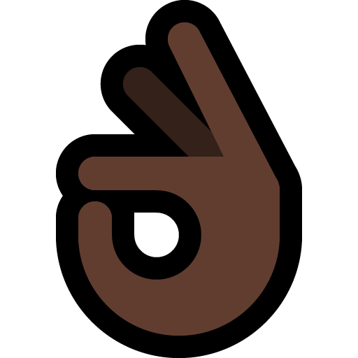 OK Hand: Dark Skin Tone, the design in this release