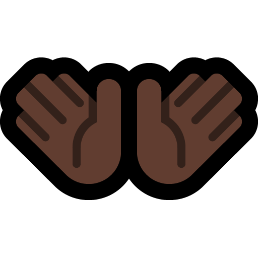 Open Hands: Dark Skin Tone, the design in this release