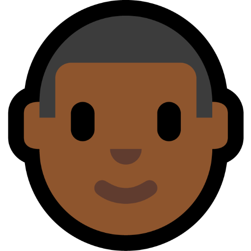 Man: Medium-Dark Skin Tone, the design in this release