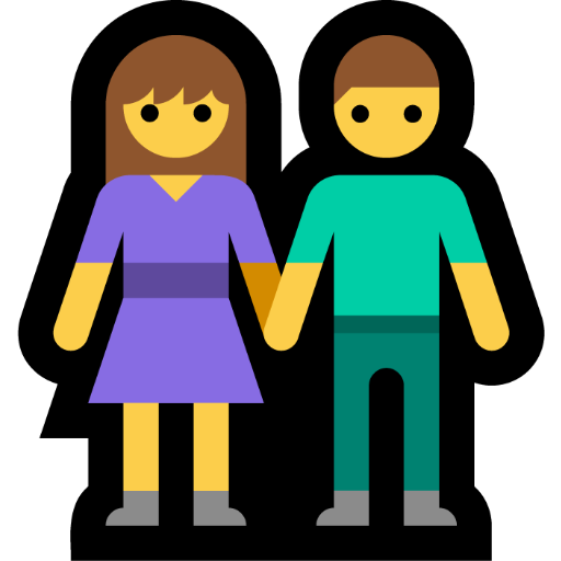 Woman and Man Holding Hands, the design in this release