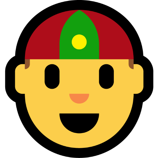 Person with Skullcap as drawn by Microsoft in Windows 11