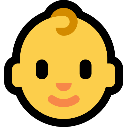 Baby as drawn by Microsoft in Windows 11