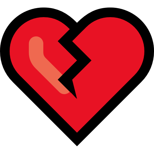 Broken Heart as drawn by Microsoft in Windows 11