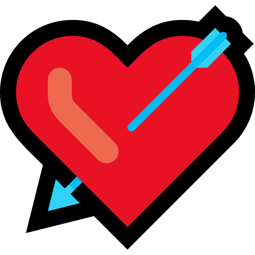 Heart with Arrow as drawn by Microsoft in Windows 11