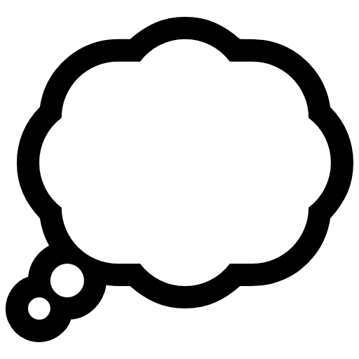 Thought Balloon as drawn by Microsoft in Windows 11