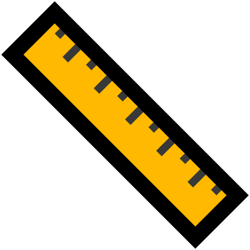Straight Ruler as drawn by Microsoft in Windows 11