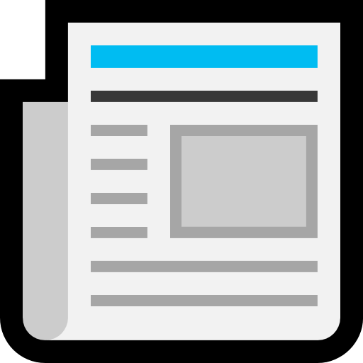 Newspaper as drawn by Microsoft in Windows 11