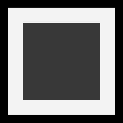 White Square Button as drawn by Microsoft in Windows 11