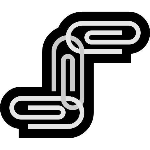 Linked Paperclips as drawn by Microsoft in Windows 11