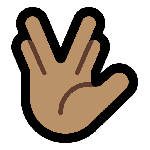 Vulcan Salute: Medium Skin Tone, the design in this release