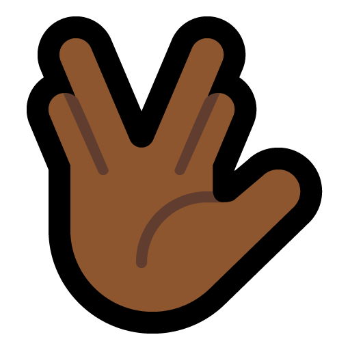 Vulcan Salute: Medium-Dark Skin Tone, the design in this release