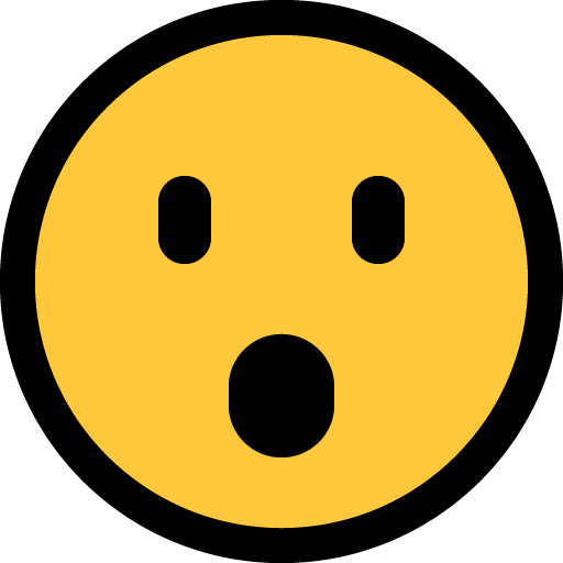 Face with Open Mouth as drawn by Microsoft in Windows 11