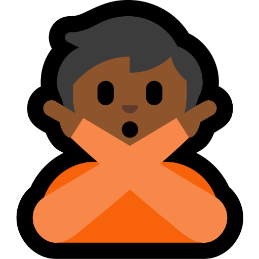 Person Gesturing NO: Medium-Dark Skin Tone, the design in this release