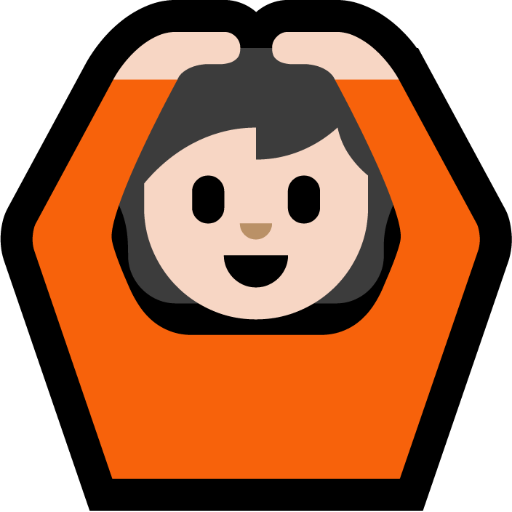 Person Gesturing OK: Light Skin Tone, the design in this release