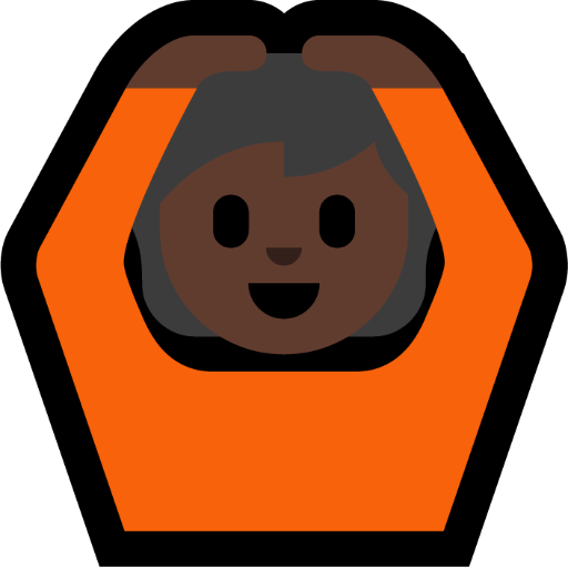 Person Gesturing OK: Dark Skin Tone, the design in this release