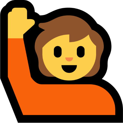 Person Raising Hand, the design in this release
