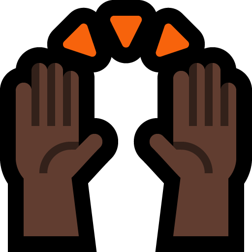 Raising Hands: Dark Skin Tone, the design in this release