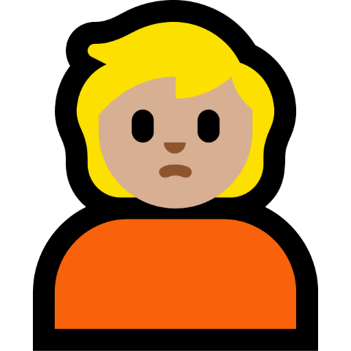 Person Pouting: Medium-Light Skin Tone, the design in this release