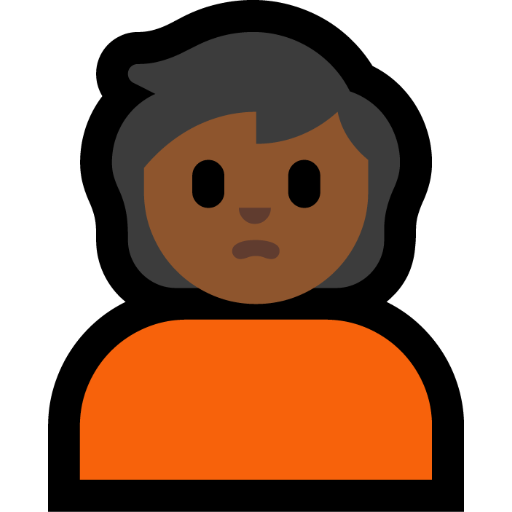 Person Pouting: Medium-Dark Skin Tone, the design in this release