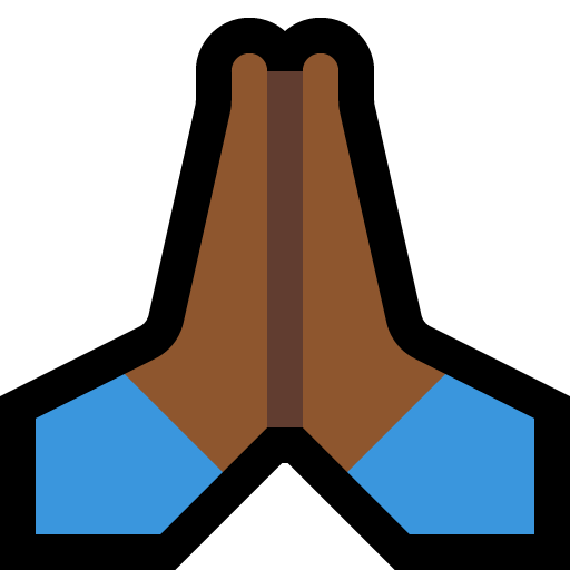 Folded Hands: Medium-Dark Skin Tone, the design in this release