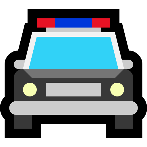 Oncoming Police Car, the design in this release