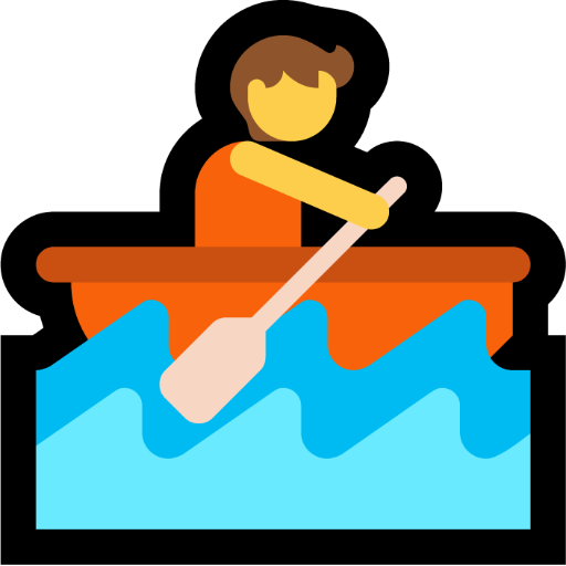 Person Rowing Boat as drawn by Microsoft in Windows 11