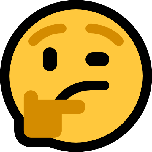 Thinking Face as drawn by Microsoft in Windows 11