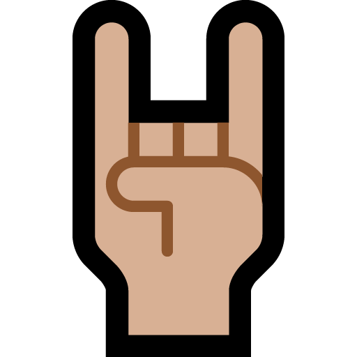 Sign of the Horns: Medium-Light Skin Tone, the design in this release