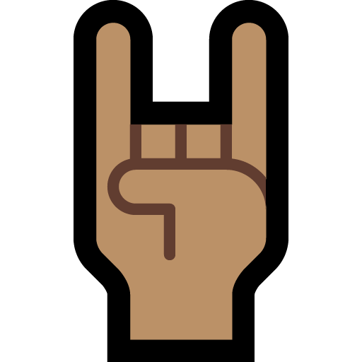 Sign of the Horns: Medium Skin Tone, the design in this release