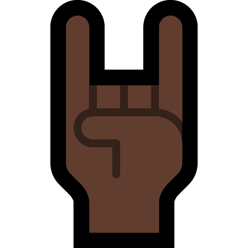 Sign of the Horns: Dark Skin Tone, the design in this release