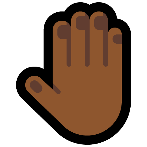 Raised Back of Hand: Medium-Dark Skin Tone, the design in this release