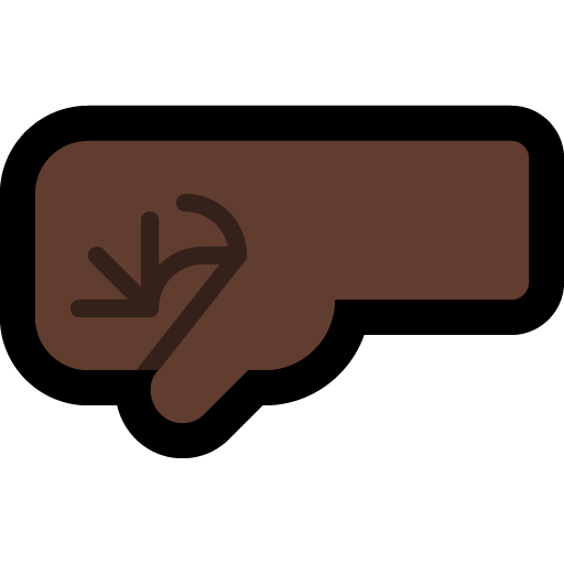 Left-Facing Fist: Dark Skin Tone, the design in this release