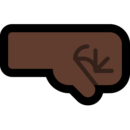 Right-Facing Fist: Dark Skin Tone, the design in this release