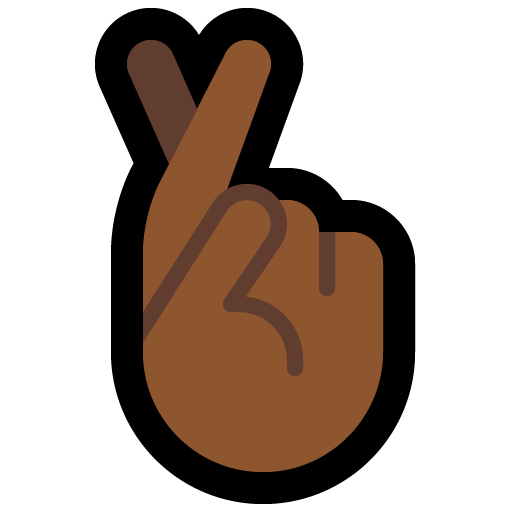 Crossed Fingers: Medium-Dark Skin Tone, the design in this release