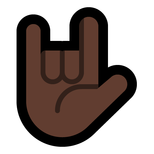 Love-You Gesture: Dark Skin Tone, the design in this release