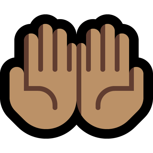 Palms up Together: Medium Skin Tone, the design in this release